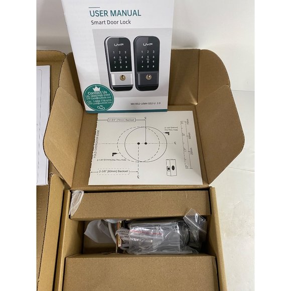 Keyless Entry Door Lock with Lever - UYF Electronic Keypad Deadbolt Lock with Ha - Picture 8 of 10